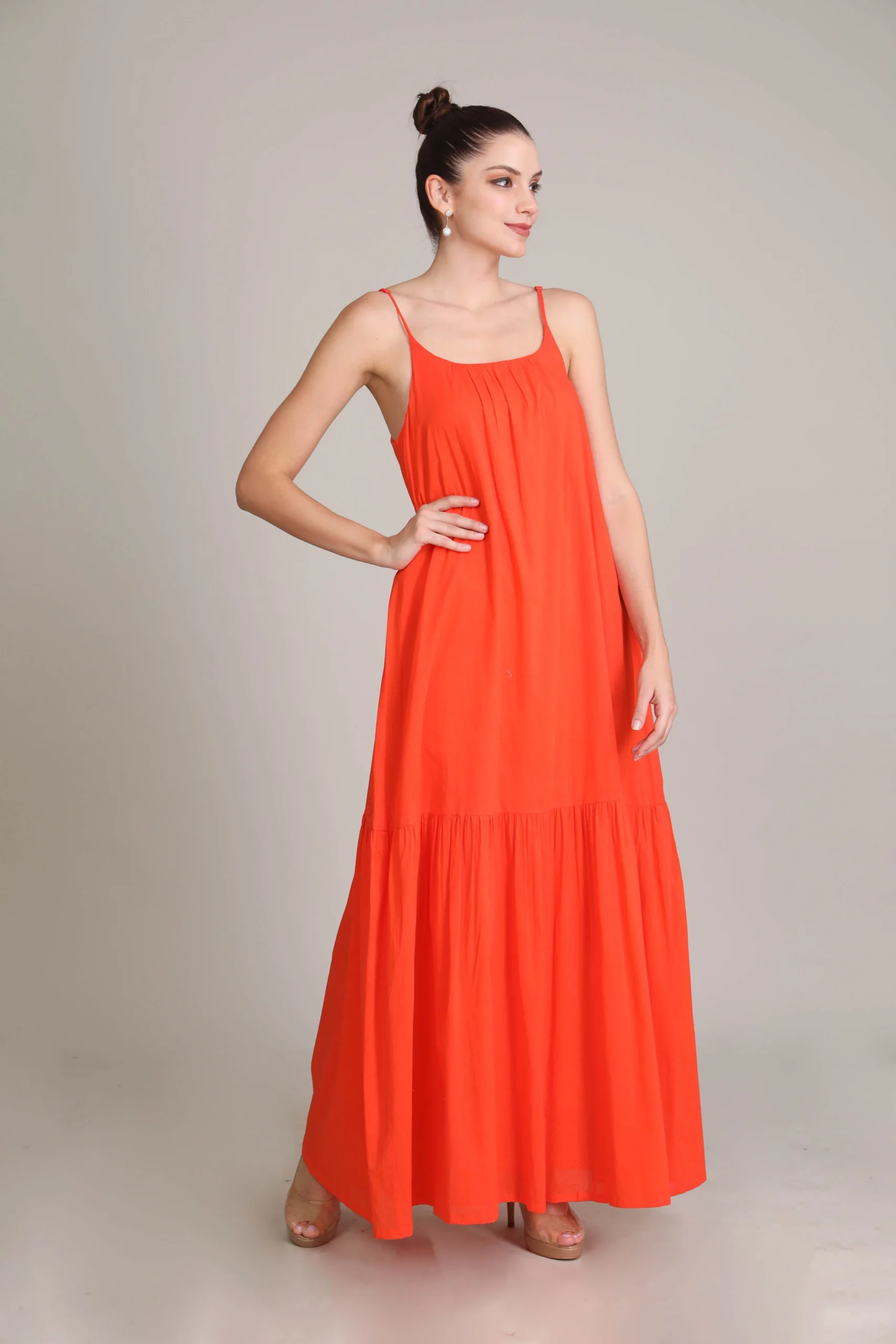 Buy Cotton Dresses Online at Best Price ORANGE RUSH TIERED MAXI Dress. Buy Cotton Dresses Online at Best Price ORANGE RUSH TIERED MAXI Dress.