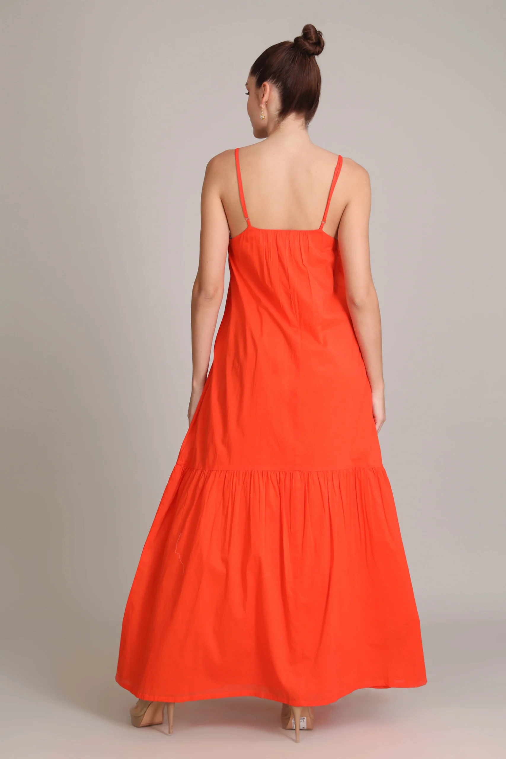 Buy Cotton Dresses Online at Best Price ORANGE RUSH TIERED MAXI Dress. Buy Cotton Dresses Online at Best Price ORANGE RUSH TIERED MAXI Dress.